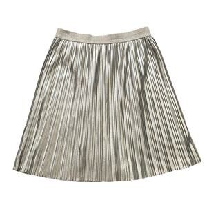 OSHKOSH B'gosh Kids Girls Size 14 Yrs Silver Midi Pleated Skirt